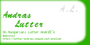 andras lutter business card